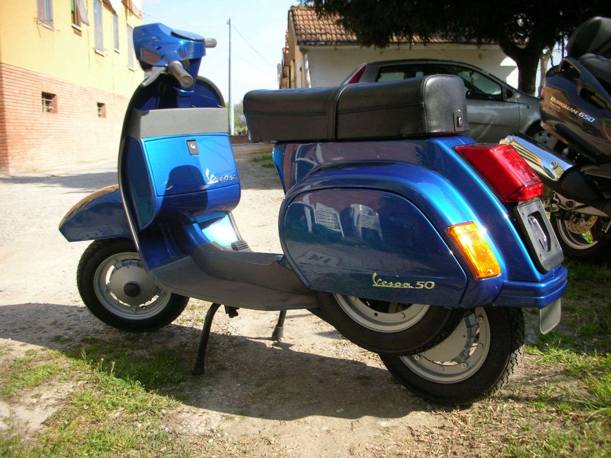 Xl Rush Vespa Pk 50 Elaborata Colori Vespa Pk Blu Metallizzato