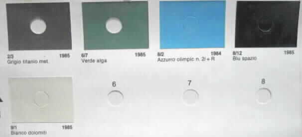 tabella colori originali vespa piaggio modelli vari vespaforever