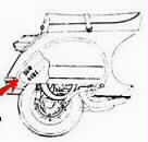 posizione numero telaio Vespa PX 180 ss e simili